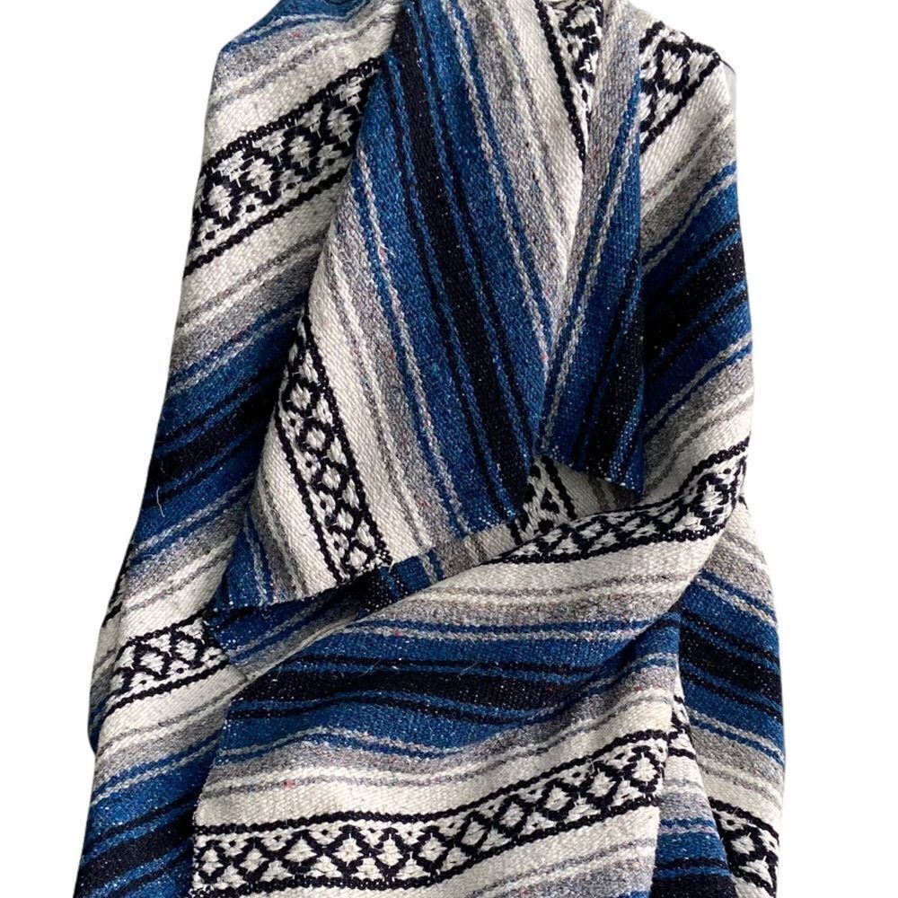 Aztec Pattern Design Throw Rug Blanket Unmarked - Picture 4 of 8
